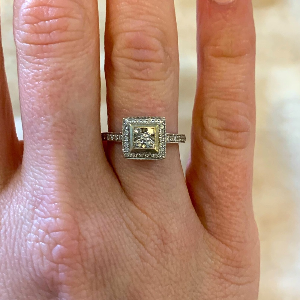 Diamond And Silver Ring - image 1